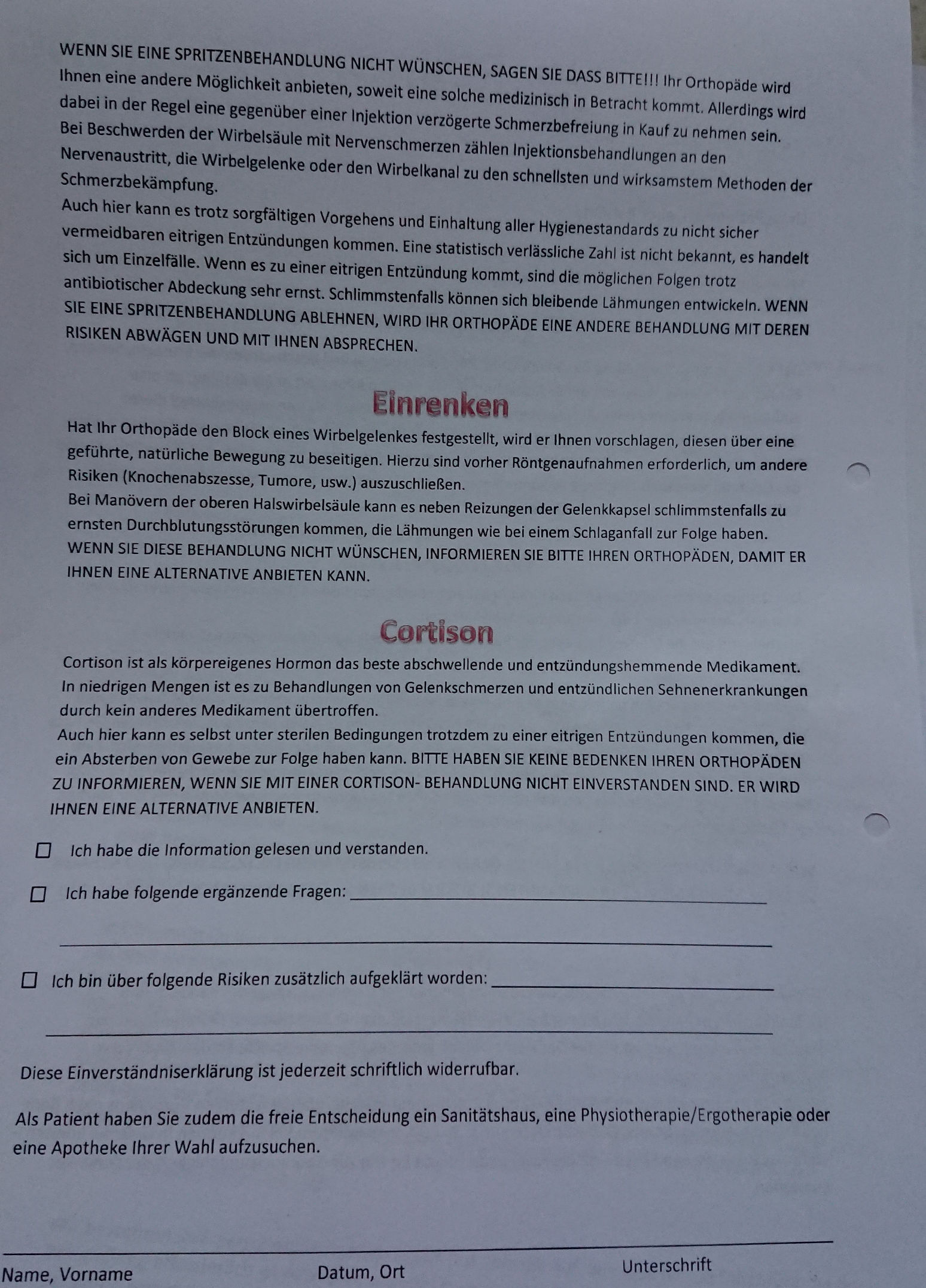 Risiko Erklärung Seite 2