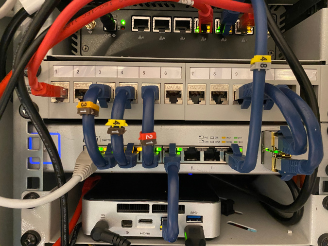 Ansicht eines Racks